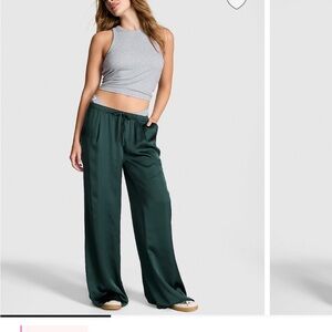 Satin Wide LegPull On Trouser